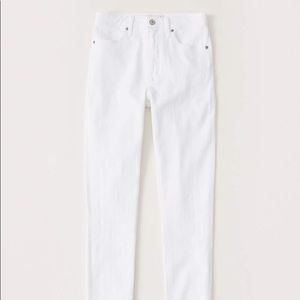 A&F Super Skinny White Jeans